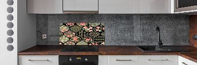 Kitchen splashback Floral pattern