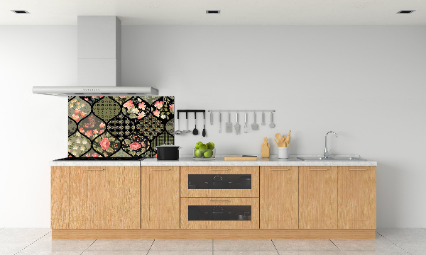 Kitchen splashback Floral pattern