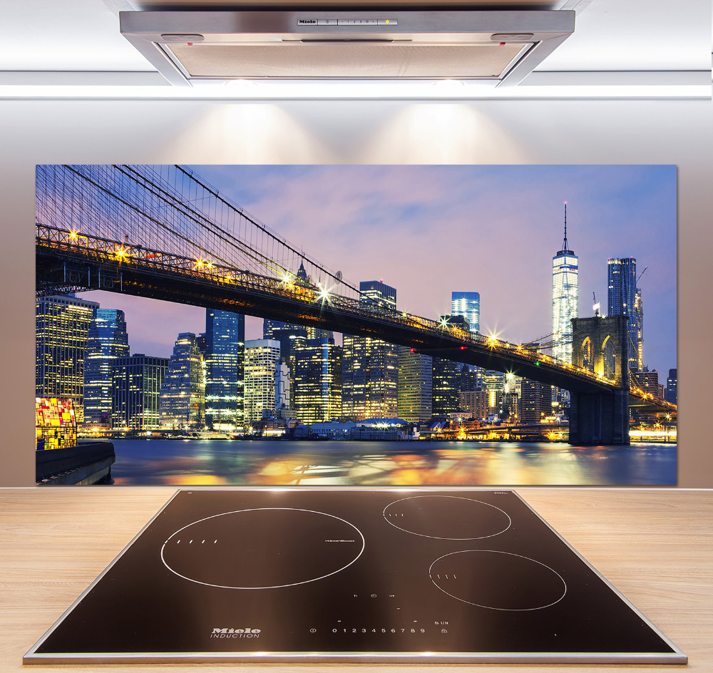 Kitchen splashback Brooklyn bridge