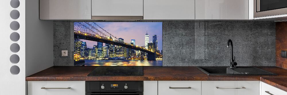 Kitchen splashback Brooklyn bridge