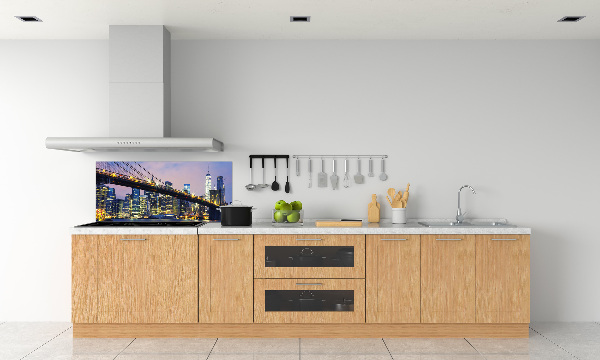 Kitchen splashback Brooklyn bridge