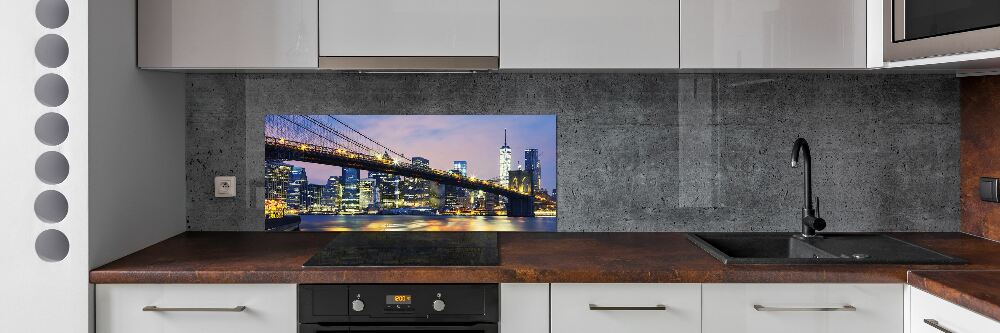 Kitchen splashback Brooklyn bridge