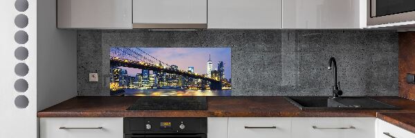 Kitchen splashback Brooklyn bridge