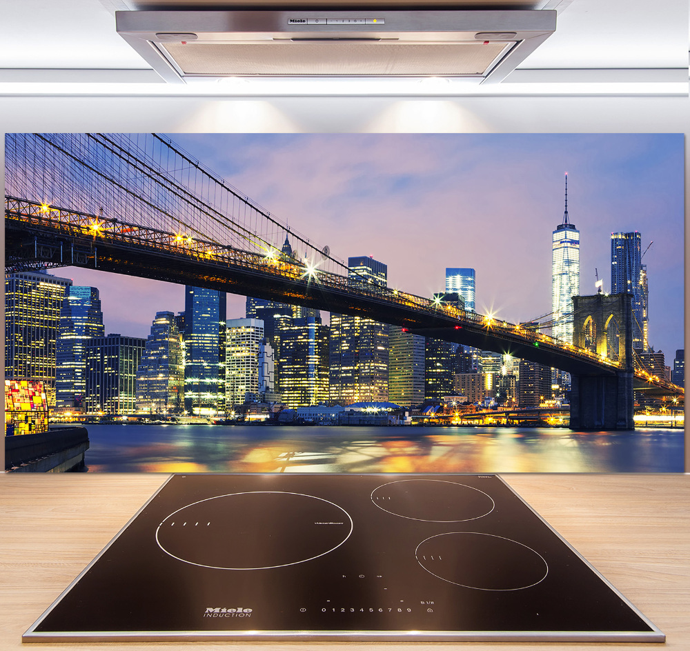 Kitchen splashback Brooklyn bridge