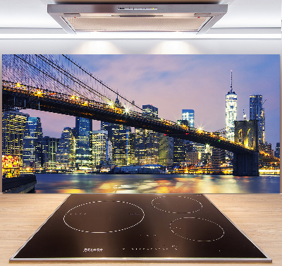 Kitchen splashback Brooklyn bridge