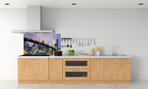 Kitchen splashback Brooklyn bridge