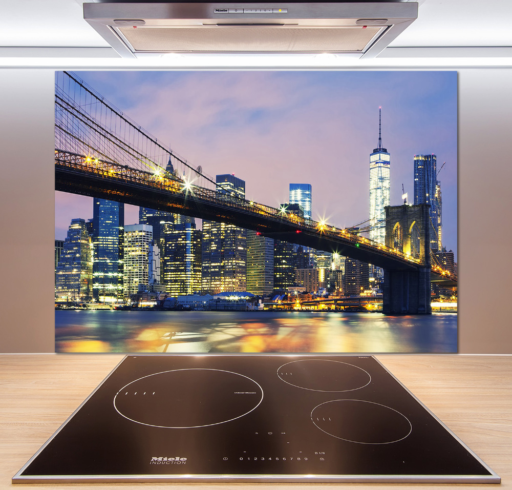 Kitchen splashback Brooklyn bridge