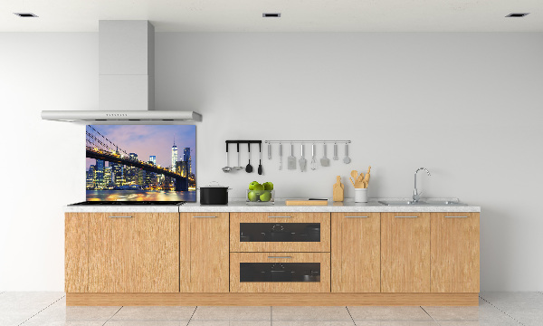 Kitchen splashback Brooklyn bridge