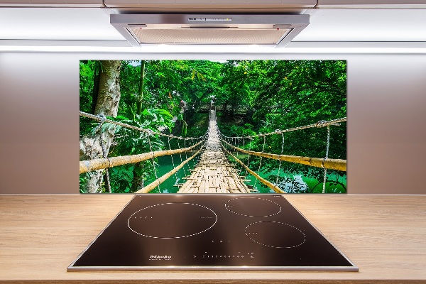 Kitchen splashback Tropical forest bridge