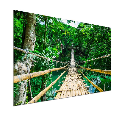 Kitchen splashback Tropical forest bridge