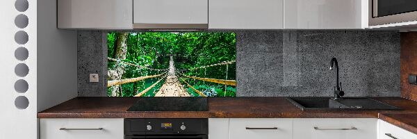 Kitchen splashback Tropical forest bridge