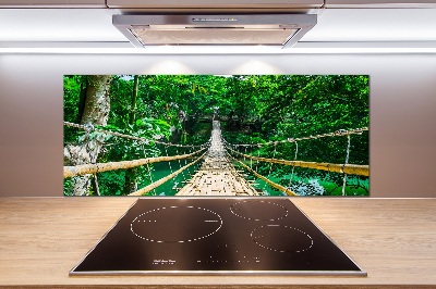 Kitchen splashback Tropical forest bridge