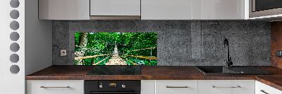 Kitchen splashback Tropical forest bridge