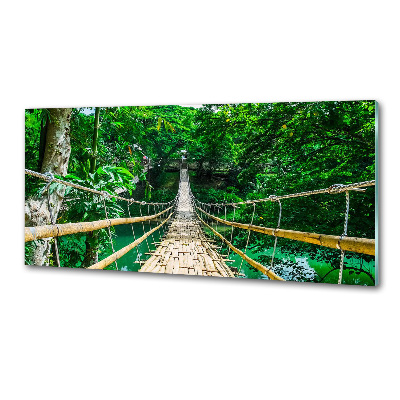 Kitchen splashback Tropical forest bridge