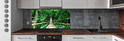 Kitchen splashback Tropical forest bridge