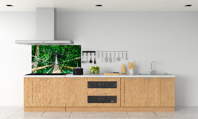 Kitchen splashback Tropical forest bridge