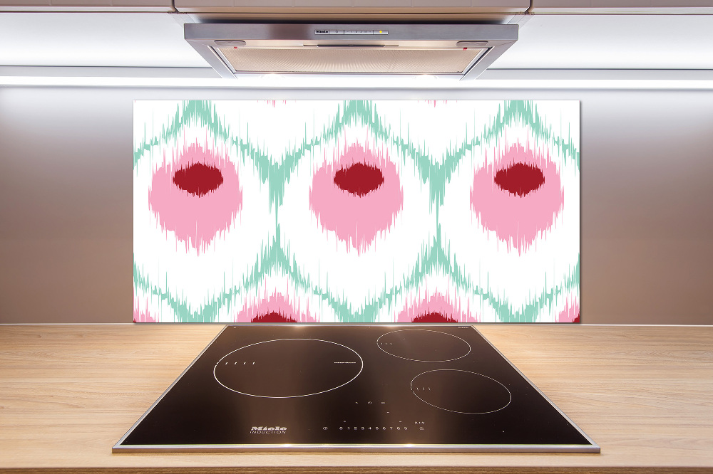 Glass splashback Pawi pattern