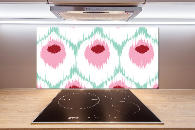 Glass splashback Pawi pattern