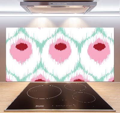 Glass splashback Pawi pattern