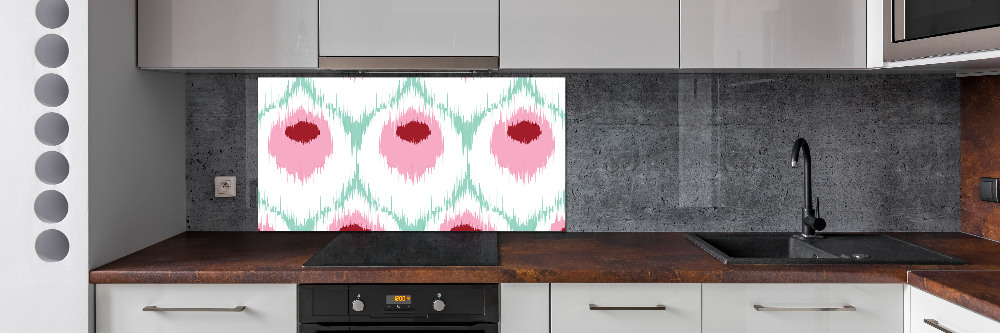 Glass splashback Pawi pattern