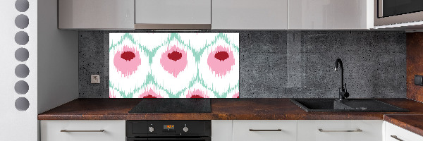 Glass splashback Pawi pattern