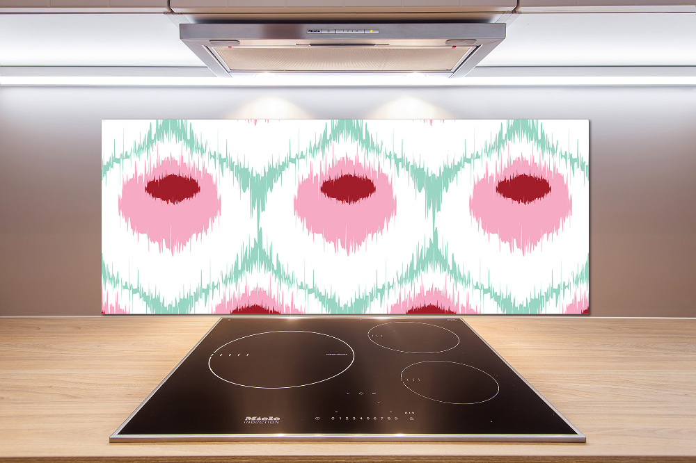 Glass splashback Pawi pattern