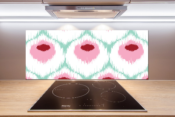 Glass splashback Pawi pattern