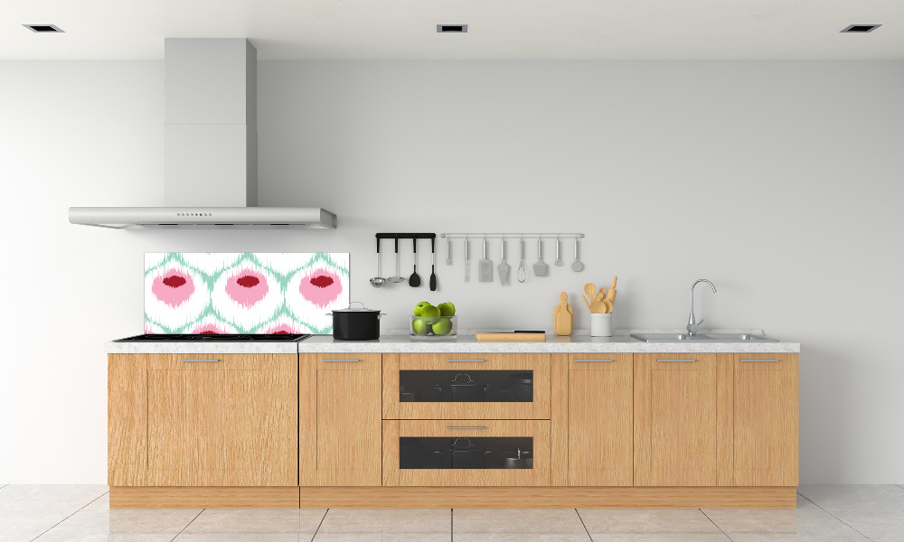 Glass splashback Pawi pattern