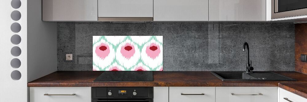 Glass splashback Pawi pattern