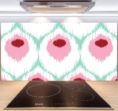 Glass splashback Pawi pattern