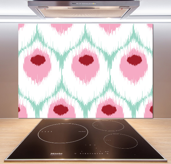 Glass splashback Pawi pattern