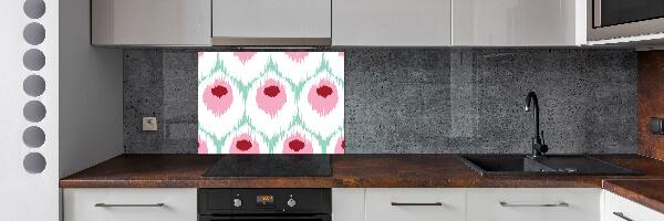 Glass splashback Pawi pattern