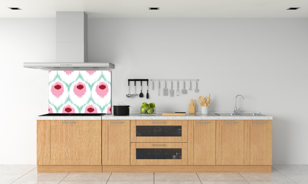 Glass splashback Pawi pattern