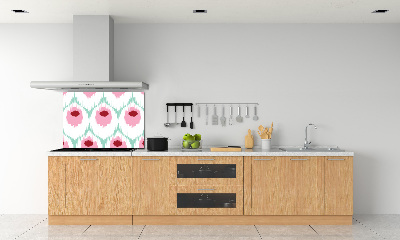 Glass splashback Pawi pattern