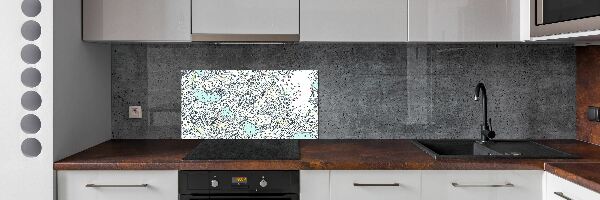 Kitchen splashback Floral pattern