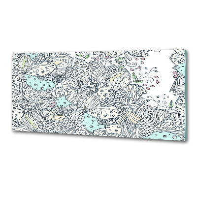 Kitchen splashback Floral pattern