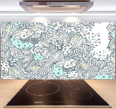 Kitchen splashback Floral pattern