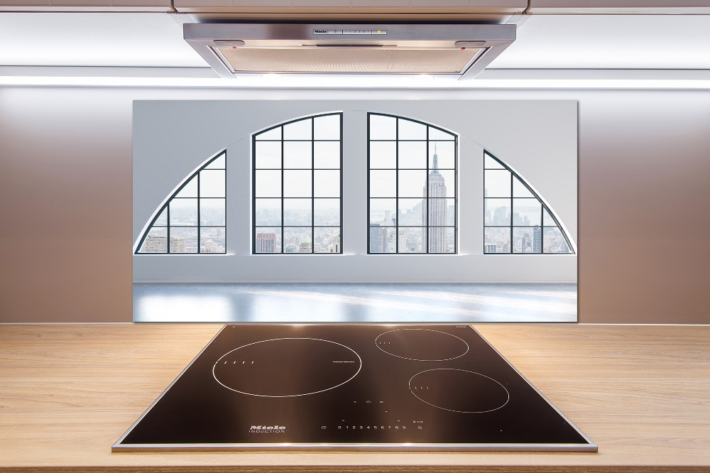 Kitchen splashback Spacious interior