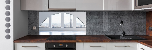 Kitchen splashback Spacious interior