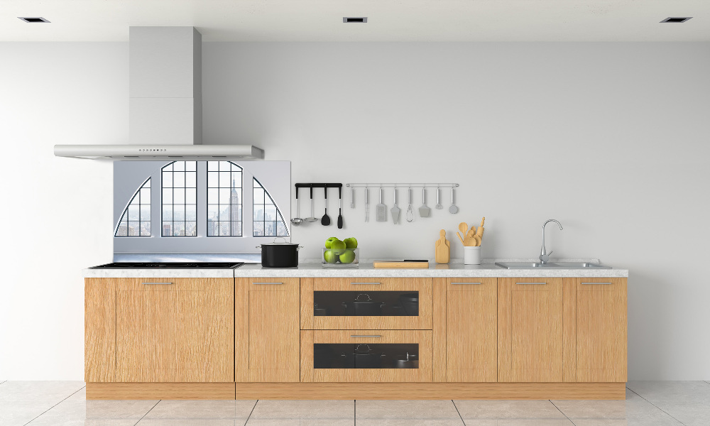 Kitchen splashback Spacious interior