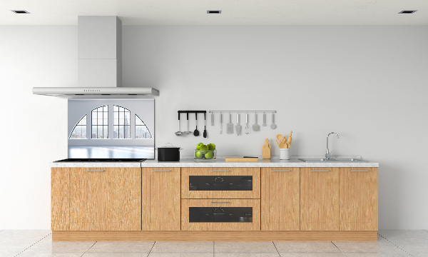 Kitchen splashback Spacious interior