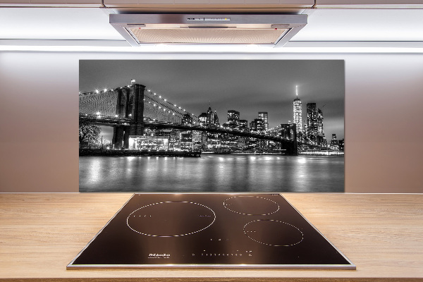 Kitchen splashback panel Brooklyn bridge