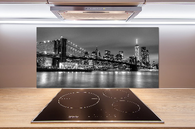 Kitchen splashback panel Brooklyn bridge