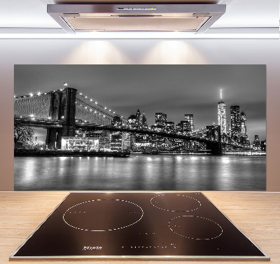 Kitchen splashback panel Brooklyn bridge