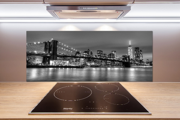 Kitchen splashback panel Brooklyn bridge