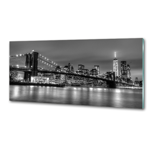 Kitchen splashback panel Brooklyn bridge