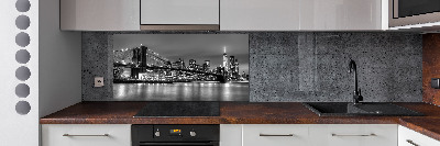 Kitchen splashback panel Brooklyn bridge