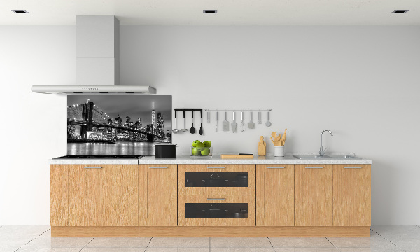 Kitchen splashback panel Brooklyn bridge