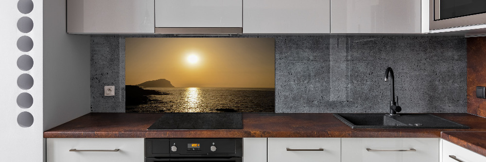 Cooker splashback Sunset sea