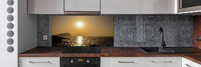 Cooker splashback Sunset sea